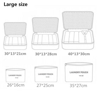 RUPUTIN 6Pcs/set Baggage Travel Organizer Bags waterproof ALODIA STORE