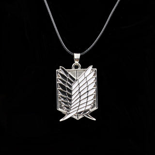Metal Anime attack on the wings of freedom titanium necklace Shingeki no Kyojin cosplay necklace necklace necklace survey ALODIA STORE