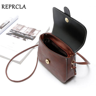 REPRCLA New Arrivals Women Bags Small Vintage Shoulder Bag Pu Leather Women Messenger Bags Crossbody Designer Ladies Bag ALODIA STORE