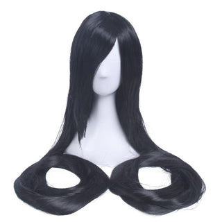 L-email wig Synthetic Hair 60inch 150cm Long Blonde Wig Chobits Chi Cosplay Wigs Straight Beige Black Halloween Cosplay Wig ALODIA STORE