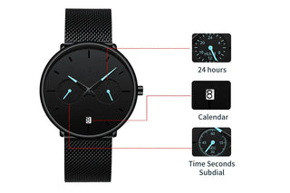 Mens Watches CRRJU Full Steel Casual Waterproof Watch for Man Sport Quartz Watch Men's Dress Calendar Watch Relogio Masculino ALODIA STORE