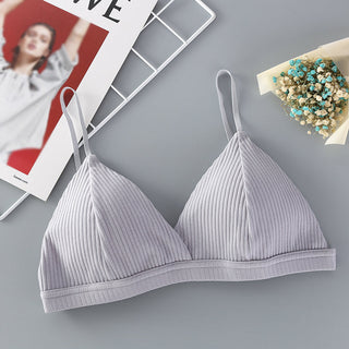 Sexy Women's Bra Sexy Lingerie Triangle Cup Threaded Cotton Bralettes Comfortable Brassie Female Seamless Underwear ALODIA STORE