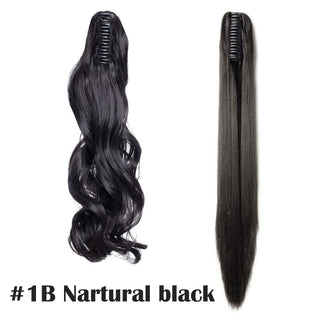 HAIRRO Claw Clip On Ponytail Hair Extension Synthetic Ponytail Extension Hair For Women Pony Tail Hairpiece Curly Style ALODIA STORE