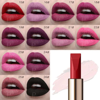 Pudaier Brand Matte Lipstick Professional Makeup for Women Long Lasting Velvet Tint Matt Sexy Lip Stick Nice Shades Batom Matte ALODIA STORE