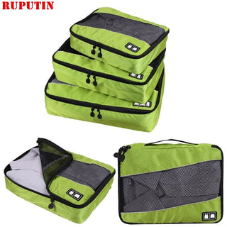 RUPUTIN 3Pcs/set Travel Luggage Organizer Packing Cubes Set ALODIA STORE