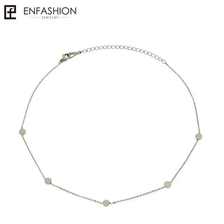 Enfashion Geometric Triangle Circle Star Choker Necklace Gold color Necklaces Pendants Stainless Steel Necklace Women chocker ALODIA STORE