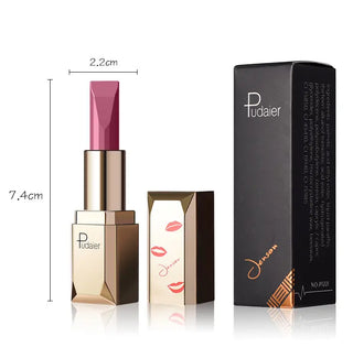 Pudaier Matte Lipstick Waterproof Lip Makeup 26 Colors Long Lasting Moisturizer Lip Tint Korean Black Velvet Nude Matte Lipstick - Alodia Store