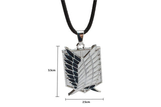 Metal Anime attack on the wings of freedom titanium necklace Shingeki no Kyojin cosplay necklace necklace necklace survey ALODIA STORE