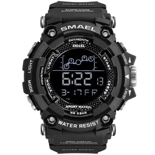 SMAEL Mens Watch Military Waterproof Sport WristWatch Digital Stopwatches For Men 1802 Military Electronic Watches Male Clock ALODIA STORE