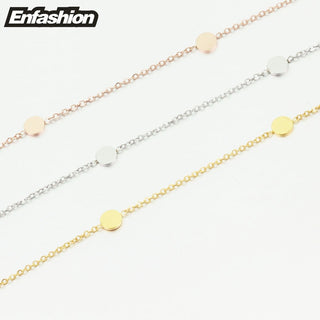 Enfashion Geometric Triangle Circle Star Choker Necklace Gold color Necklaces Pendants Stainless Steel Necklace Women chocker ALODIA STORE