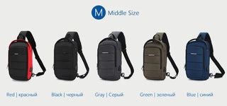 OZUKO Casual Men's Chest Pack Waterproof Crossbody Bags Male USB Charging Shoulder Bag Large Capacity Oxford Messenger Bag 2019 ALODIA STORE