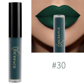NICEFACE Lip Gloss Nude Matte Liquid Lipstick Lipgloss Waterproof Lip - Alodia Store