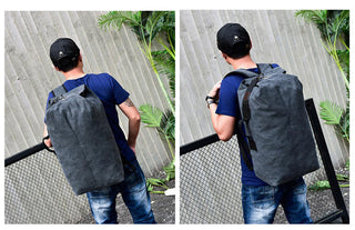 Large Man Travel Bag Mountaineering Backpack Male Luggage Canvas Bucket Shoulder Army Bags For Boys Men Backpacks mochilas XA88C ALODIA STORE
