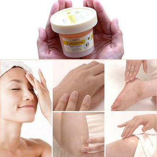 Exfoliating Gel Body Scrub Cream Shea Butter Fruit Cucumber Almond Skin Whitening Go Cutin Dead Skin Moisturizing Body Care 120G ALODIA STORE