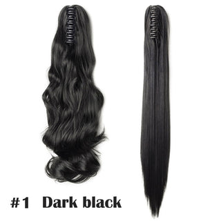 HAIRRO Claw Clip On Ponytail Hair Extension Synthetic Ponytail Extension Hair For Women Pony Tail Hairpiece Curly Style ALODIA STORE