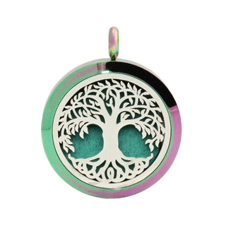 UBELIEVE 30MM Perfume Diffuser Necklace Pendant  Aromatherapy Locket Jewelry Essential Oil Locket Necklace For Women ALODIA STORE