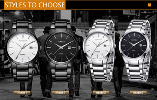 CURREN Top Brand Luxury Fashion Simple Men Watches Slim Steel Strap Waterproof Watch for Man Quartz Business Watch Clock 8106 ALODIA STORE