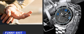 SINOBI Men's Sports Watch Luxury Male Stainless Steel Chronograph Quartz Watches Military Wrist Watch Gift for Men Reloj Saat ALODIA STORE
