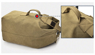 Large Man Travel Bag Mountaineering Backpack Male Luggage Canvas Bucket Shoulder Army Bags For Boys Men Backpacks mochilas XA88C ALODIA STORE