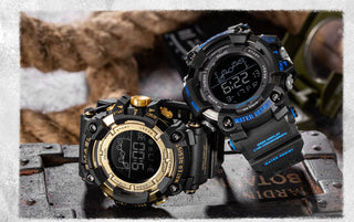 SMAEL Mens Watch Military Waterproof Sport WristWatch Digital Stopwatches For Men 1802 Military Electronic Watches Male Clock ALODIA STORE