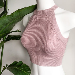 Summer off shoulder knitted bustier crop top Women sleeveless crop top elastic tube tank tops Beach sexy camis 7 colors ALODIA STORE