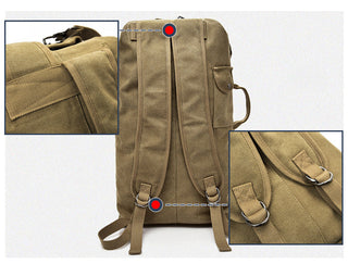 Large Man Travel Bag Mountaineering Backpack Male Luggage Canvas Bucket Shoulder Army Bags For Boys Men Backpacks mochilas XA88C ALODIA STORE