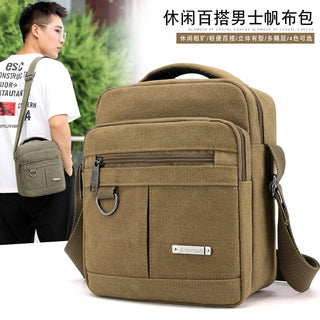 Men's Fashion Travel Cool Canvas Men Messenger Crossbody Bags Bolsa Feminina Shoulder Bags Pack School Bags for Teenager ALODIA STORE