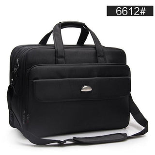 Large Capacity Business Men 17 Inches Briefcases Black Bags Men's Waterproof Computer Laptop Briefcase Male Travel Shoulder Bag ALODIA STORE
