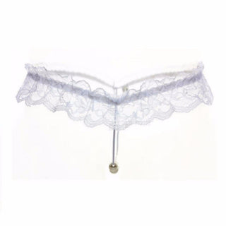 Sexy Women Pearl Panties Lace G String Temptation Underwear Ladies Tanga Hipster Thong Transparent Dessous Elastic Underpants ALODIA STORE
