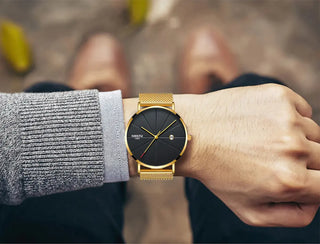 NIBOSI Ultra Thin Fashion Men Watch Top Luxury Brand Business Quartz Watches Waterproof Sports Watch Men Clock Relogio Masculino ALODIA STORE