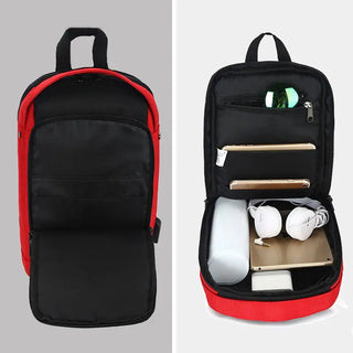 OZUKO Casual Men's Chest Pack Waterproof Crossbody Bags Male USB Charging Shoulder Bag Large Capacity Oxford Messenger Bag 2019 ALODIA STORE
