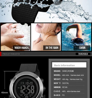 SKMEI Sport Watch Men Luxury Brand 5Bar Waterproof Watches Montre Men Alarm Clock Fashion Digital Watch Relogio Masculino 1426 ALODIA STORE