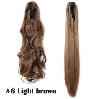 HAIRRO Claw Clip On Ponytail Hair Extension Synthetic Ponytail Extension Hair For Women Pony Tail Hairpiece Curly Style ALODIA STORE