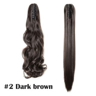 HAIRRO Claw Clip On Ponytail Hair Extension Synthetic Ponytail Extension Hair For Women Pony Tail Hairpiece Curly Style ALODIA STORE