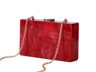 Gnirue New Wallet Fashion Women Messenger Bags Elegant Pearl Acrylic Clutch Vintage Woman Party Pure White Shoulder Evening bag ALODIA STORE