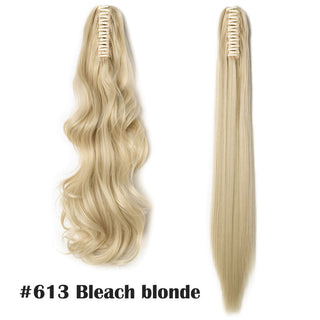 HAIRRO Claw Clip On Ponytail Hair Extension Synthetic Ponytail Extension Hair For Women Pony Tail Hairpiece Curly Style ALODIA STORE