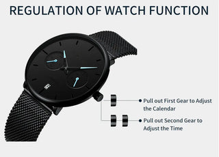Mens Watches CRRJU Full Steel Casual Waterproof Watch for Man Sport Quartz Watch Men's Dress Calendar Watch Relogio Masculino ALODIA STORE