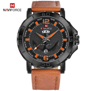 NAVIFORCE Men's Fashion Business Quartz Wristwatches Creative Sports Watches Men Luxury Brand Watch Clock Male Relogio Masculino ALODIA STORE