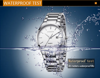 CURREN Top Brand Luxury Fashion Simple Men Watches Slim Steel Strap Waterproof Watch for Man Quartz Business Watch Clock 8106 ALODIA STORE