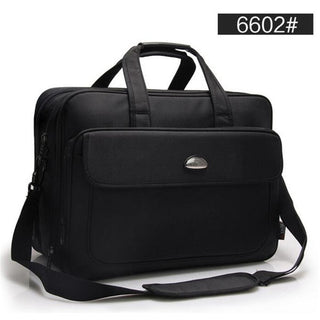 Large Capacity Business Men 17 Inches Briefcases Black Bags Men's Waterproof Computer Laptop Briefcase Male Travel Shoulder Bag ALODIA STORE