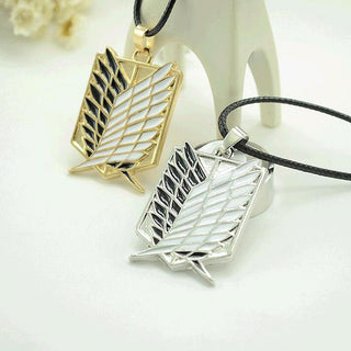Metal Anime attack on the wings of freedom titanium necklace Shingeki no Kyojin cosplay necklace necklace necklace survey ALODIA STORE