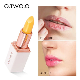 O.TWO.O Lip Balm Temperate Changing Lipstick Long Lasting Hygienic Moisturizing Lipstick Anti Aging Makeup Pink Lip Care ALODIA STORE