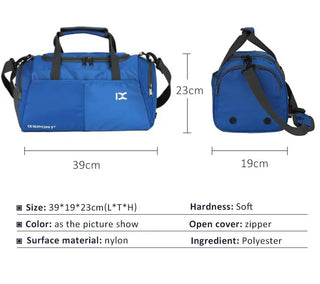 Scione Outdoor Nylon Sports Bag Large Capacity For Fitness Yoga Handbag Portable Travel Training Gym Shoulder Bags For Men Women ALODIA STORE