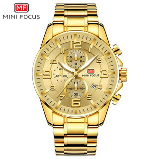 MINI FOCUS Watches Mens Top Brand Luxury Gold Watch Calendar Waterproof Chronograph Multifunction Business relogio masculino New ALODIA STORE