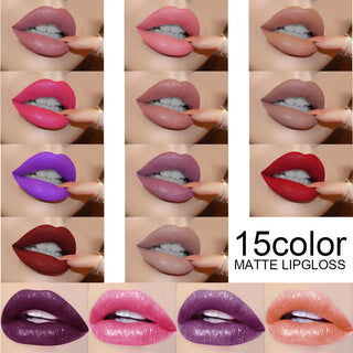 Long Lasting Matte Sexy Liquid Lip Gloss Lipsick Waterproof Cosmetic Beauty Makeup Tools ALODIA STORE