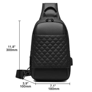 EURCOOL Messenger Bag for Men Black Crossbody Bags men for 7.9" iPad W