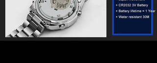 SINOBI Men's Sports Watch Luxury Male Stainless Steel Chronograph Quartz Watches Military Wrist Watch Gift for Men Reloj Saat ALODIA STORE