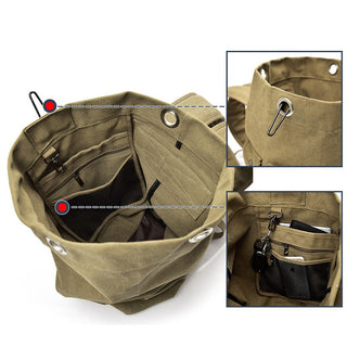 Large Man Travel Bag Mountaineering Backpack Male Luggage Canvas Bucket Shoulder Army Bags For Boys Men Backpacks mochilas XA88C ALODIA STORE
