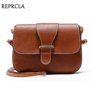 REPRCLA New Arrivals Women Bags Small Vintage Shoulder Bag Pu Leather Women Messenger Bags Crossbody Designer Ladies Bag ALODIA STORE