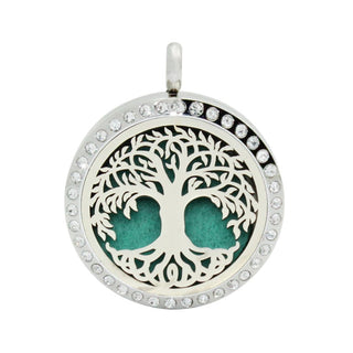 UBELIEVE 30MM Perfume Diffuser Necklace Pendant  Aromatherapy Locket Jewelry Essential Oil Locket Necklace For Women ALODIA STORE